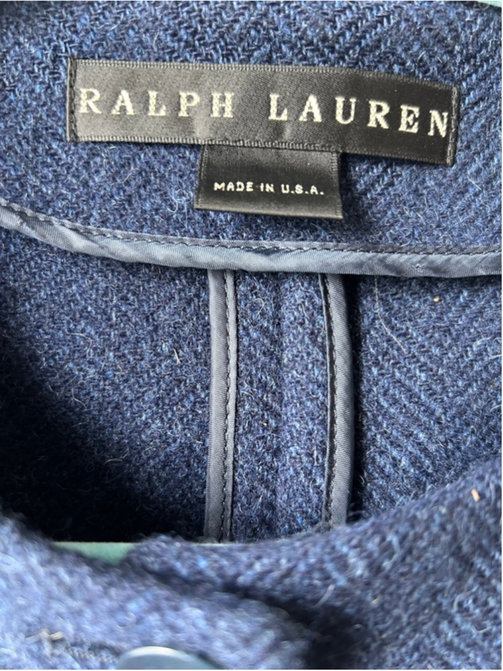 Ralph Lauren Black Label Cashmere/Alpaca Frayed Edge Blazer - Picture 7 of 10